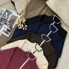 Women's Half-Zip Knit Sweater (12) بافت نیم زیپ زنانه