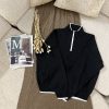 Women's Half-Zip Knit Sweater (13) بافت نیم زیپ زنانه