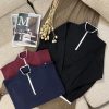 Women's Half-Zip Knit Sweater (2) بافت نیم زیپ زنانه
