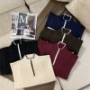 Women's Half-Zip Knit Sweater (4) بافت نیم زیپ زنانه