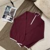 Women's Half-Zip Knit Sweater (8) بافت نیم زیپ زنانه