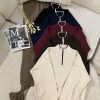 Women's Half-Zip Knit Sweater (9) بافت نیم زیپ زنانه