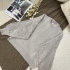 Women's Openwork Sleeve Knit Sweater (14) بافت آستین ژور زنانه