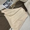 Women's Openwork Sleeve Knit Sweater (17) بافت آستین ژور زنانه